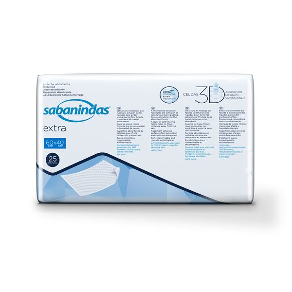 Podložky absorpční 60x40 Sabanindas Protector Extra