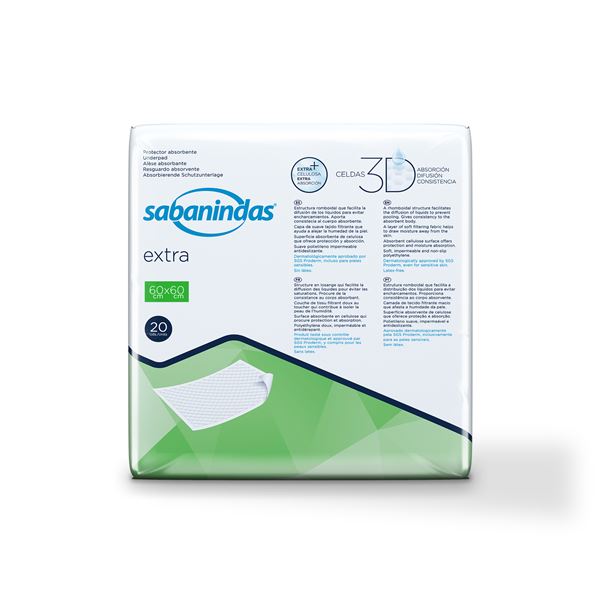 Podložky absorpční 60x60 Sabanindas Protector Extra