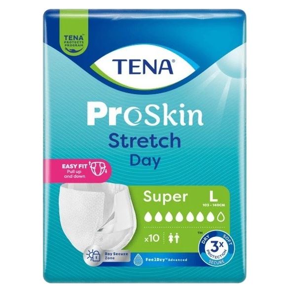 Kalhotky zalepovací TENA Proskin Stretch Day Super L 10ks