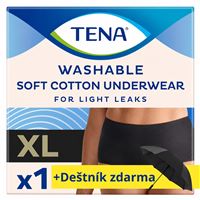TENA dámské pratelné inkon. kalhotky, černé, vel. XL + deštník