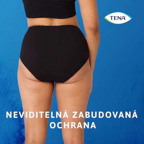 TENA dámské pratelné inkon. kalhotky, černé, vel. XL + deštník