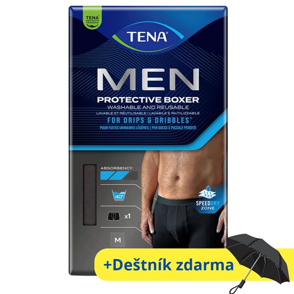 Pratelné boxerky TENA Men vel. M, černé
