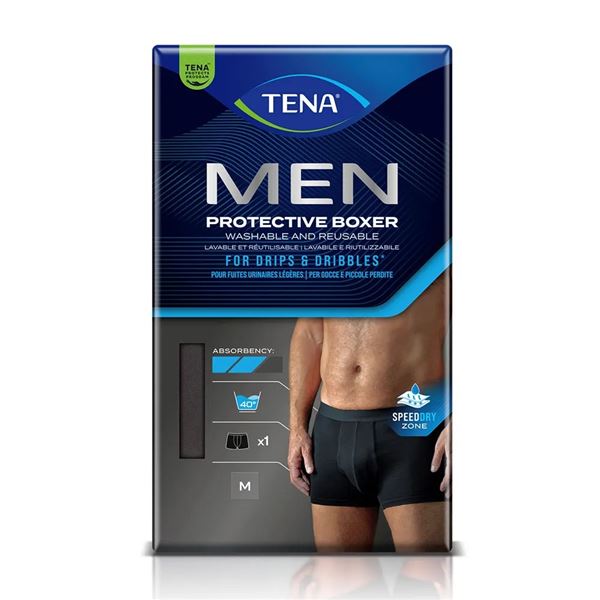 Pratelné boxerky TENA Men vel. M, černé