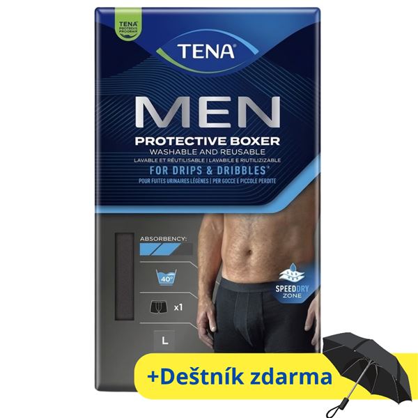 Pratelné boxerky TENA Men vel. L, černé