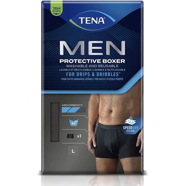 Pratelné boxerky TENA Men vel. L, černé