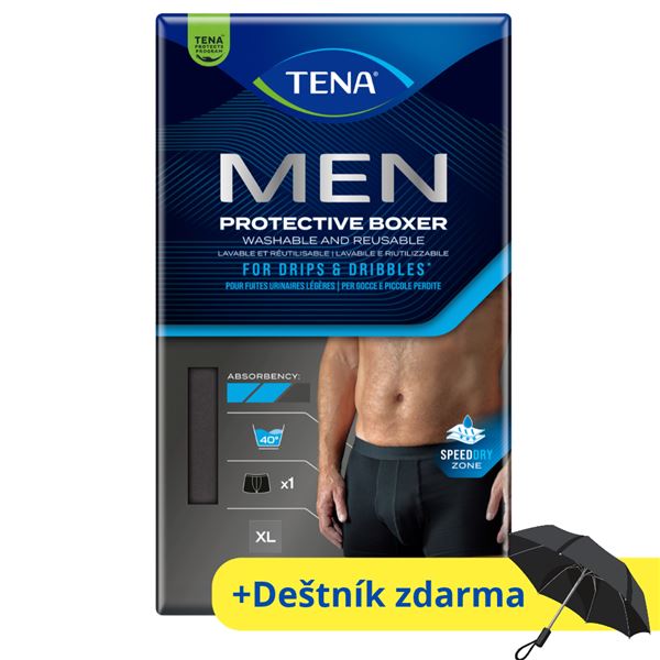 Pratelné boxerky TENA Men vel. XL, černé